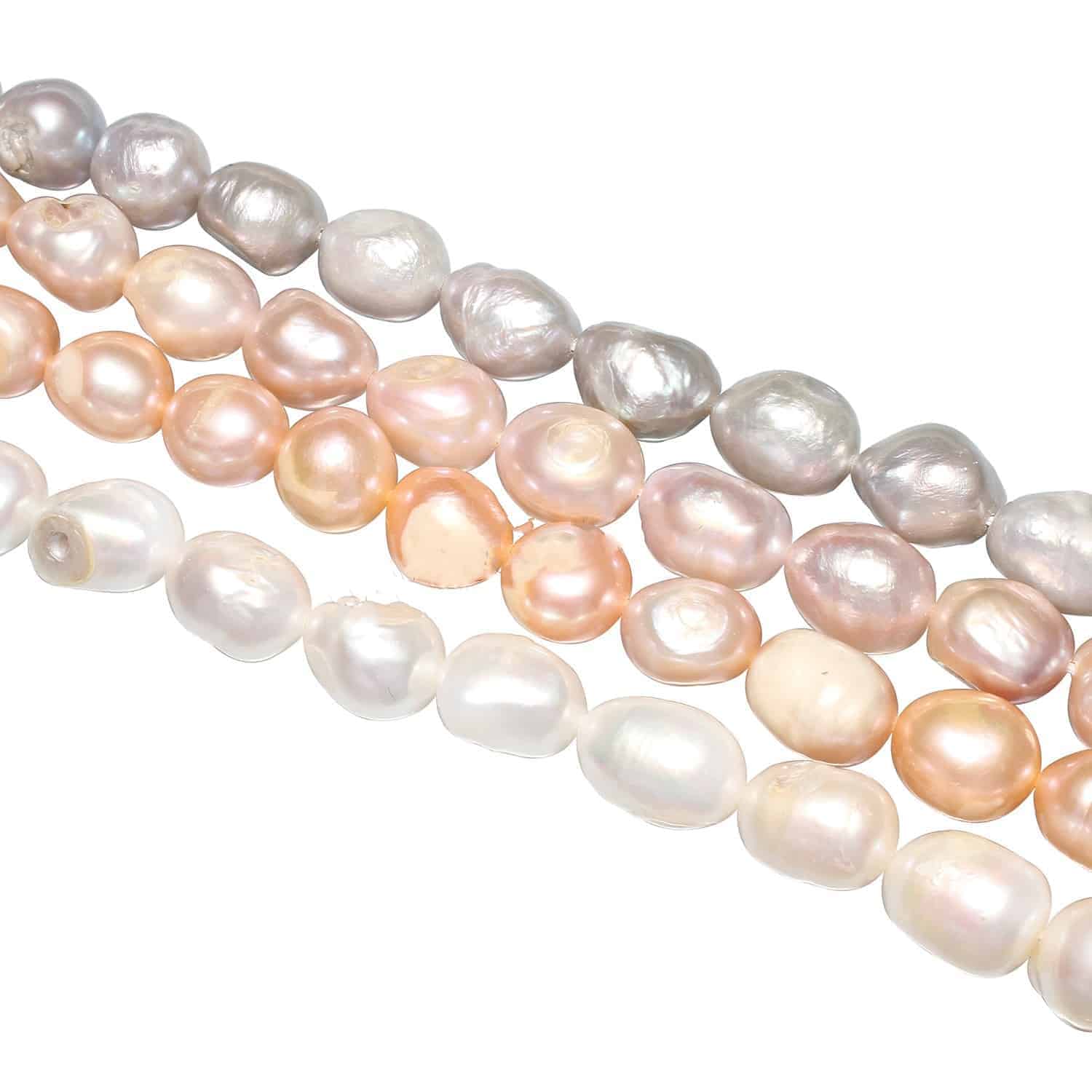 Arroz perlas de agua dulce 5-6mm mixtas Candy Colores fpsb 010 14/" Strand