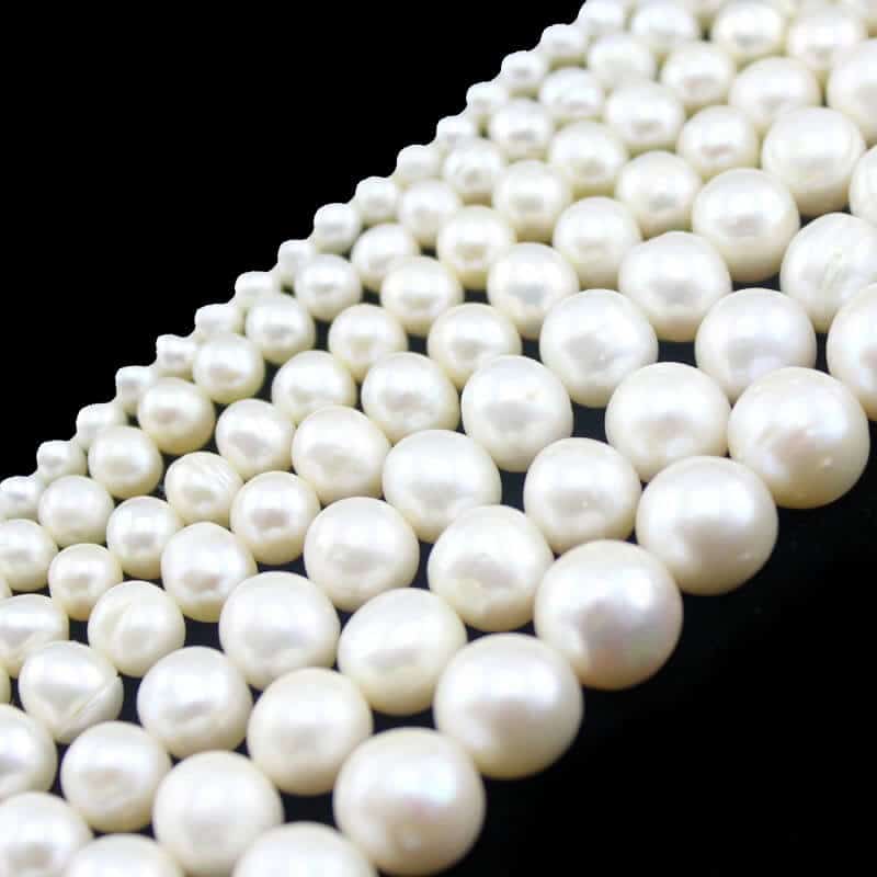 9-10mm Wholesale Lots Freshwater Pearl Round Beads For Jewelry Making Strand15" 