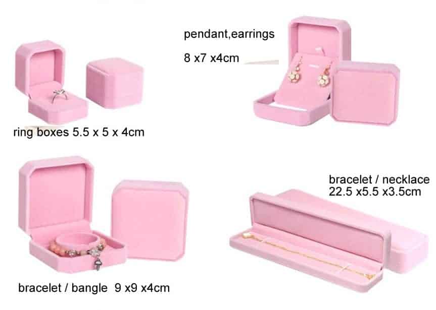48 Shell Ring Box Velvet Stud Earring Jewelery Case Wholesale USA SELLER 77cents 
