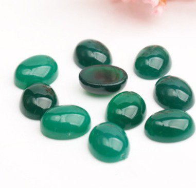 11 Pcs 309Cts Natural Green Tree Agate Mix Shape Cabochon Loose Gemstone For Jewelry Making Wholesale Lots Size 33x26 21x11mm.