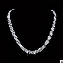 Wedding Faux Pearls Rhinestone Necklace Water Drop Earring Jewelry Set OQNJ 