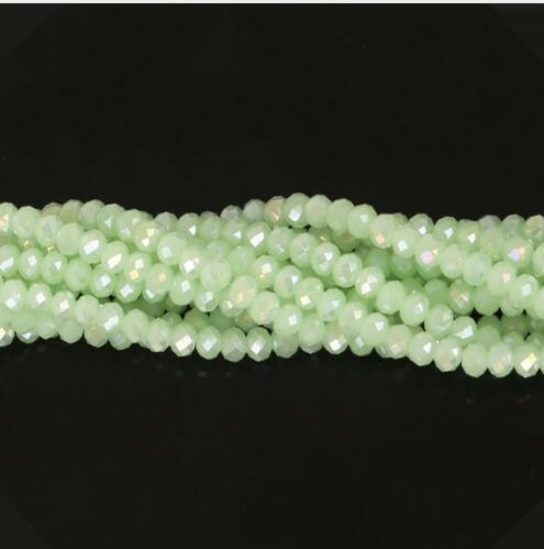 Perlas Cúbicas De Cristal Rondelle Multicolor Checo 2468 