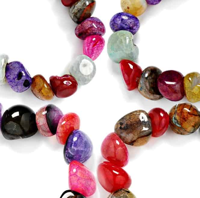 Neerupam colección Natural Azurite Piedra Preciosa 10 mm Perlas de Forma Redonda Pulsera 