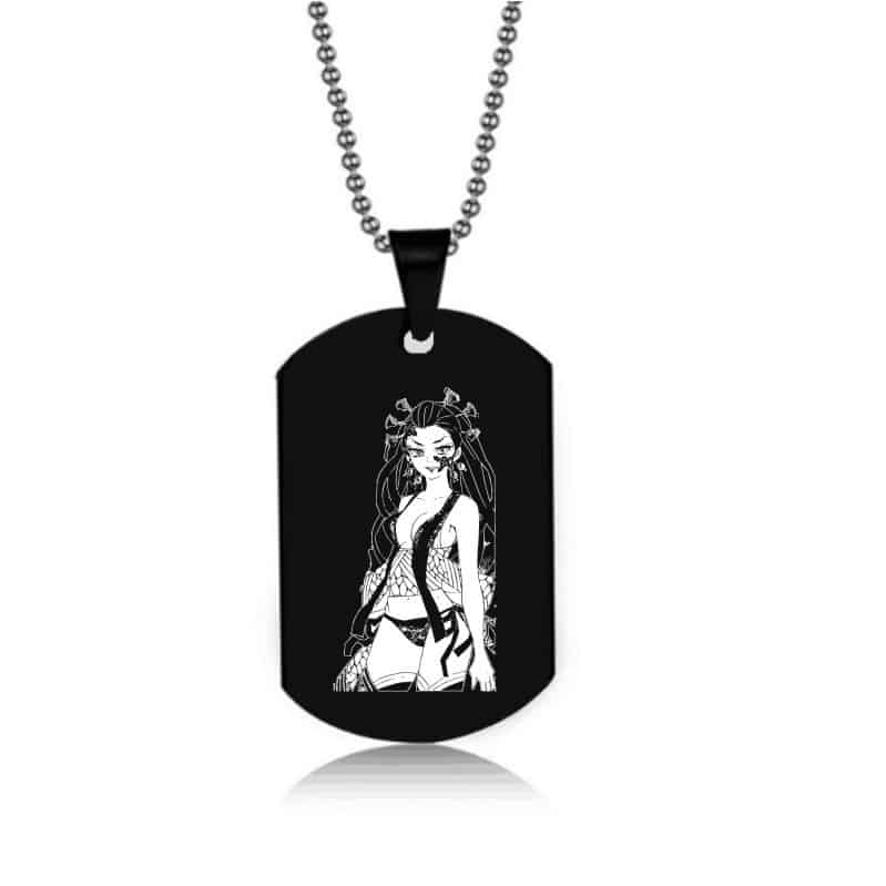 Anime Demon Slayer Tanjiro Necklace Multi-layer Collar Pendant Cool Style  Punk Hundred Matching Necklace Creative Jewelry Gift