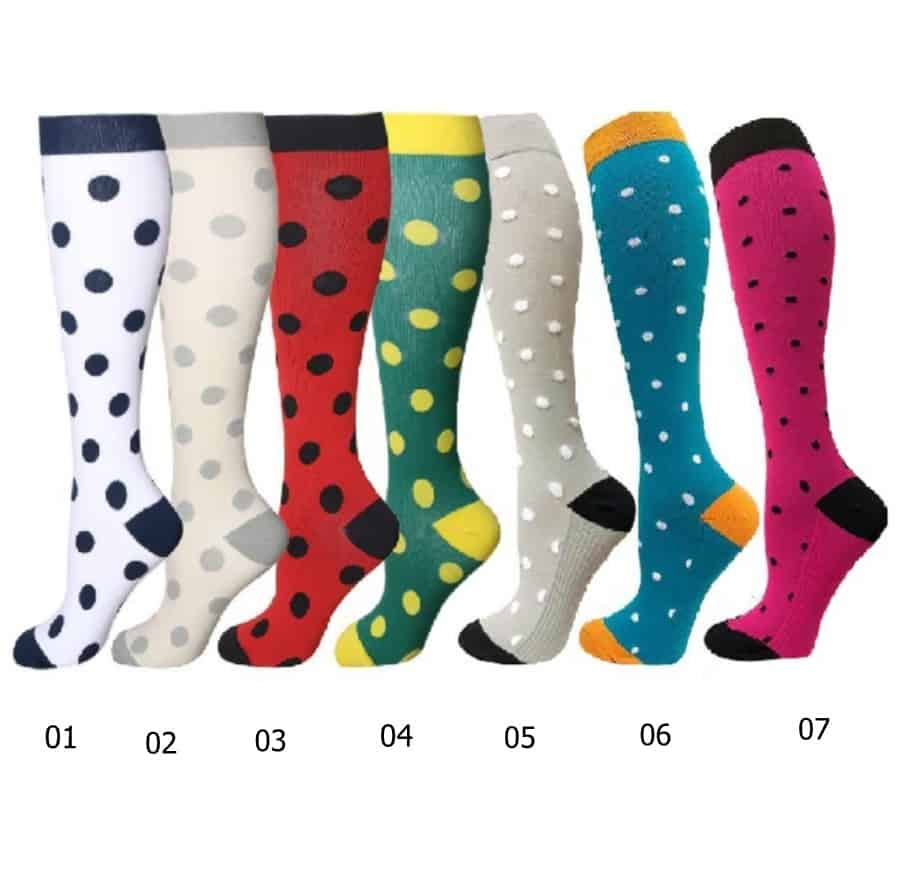Compression socks - Round spots - FromOcean.com