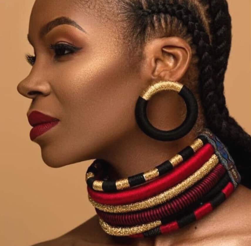 with 2 Earrings N-BOOMOR African Choker Necklace Layered Collar Necklace Chunky Tribal Style Statement Necklace African Jewelry Set for Women