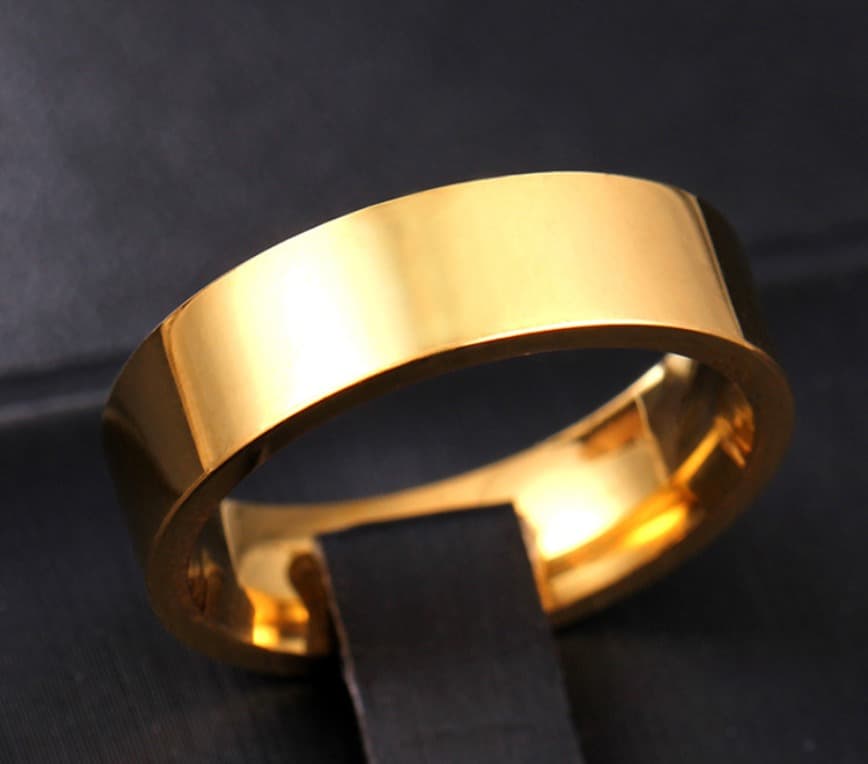 6mm width stainless steel band rings - 5 Colors - FromOcean.com
