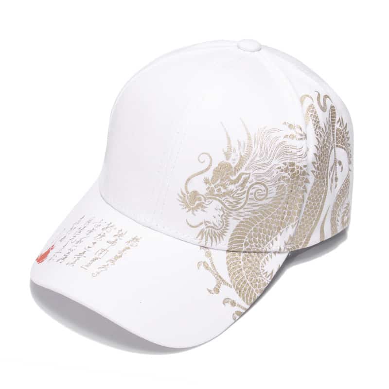 Foil Gold Dragon Baseball hats Outdoor Sunshade Hat hunting cap