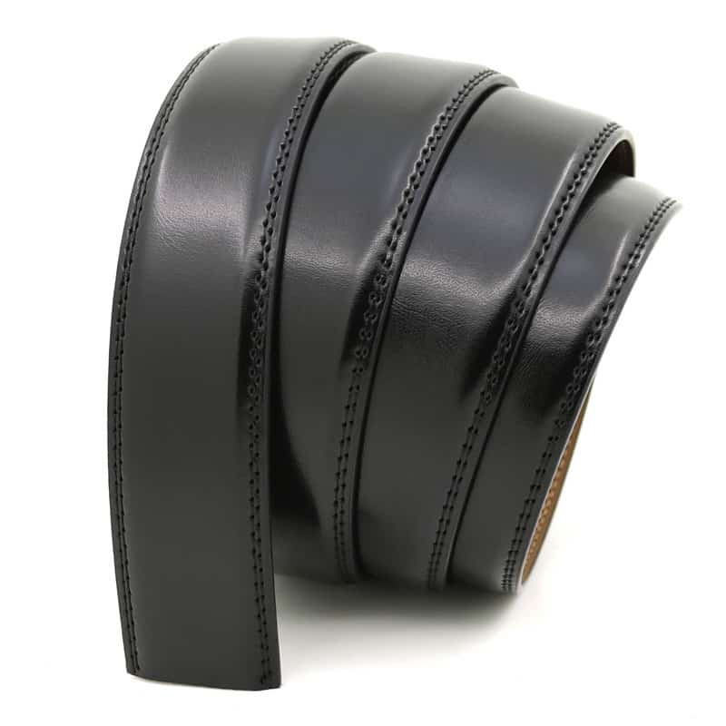  QWZYP Cinturones para hombre de cuero negro jeans trinquete  deslizante hebillas automáticas (color : A, tamaño: 55.1 in) : Ropa,  Zapatos y Joyería