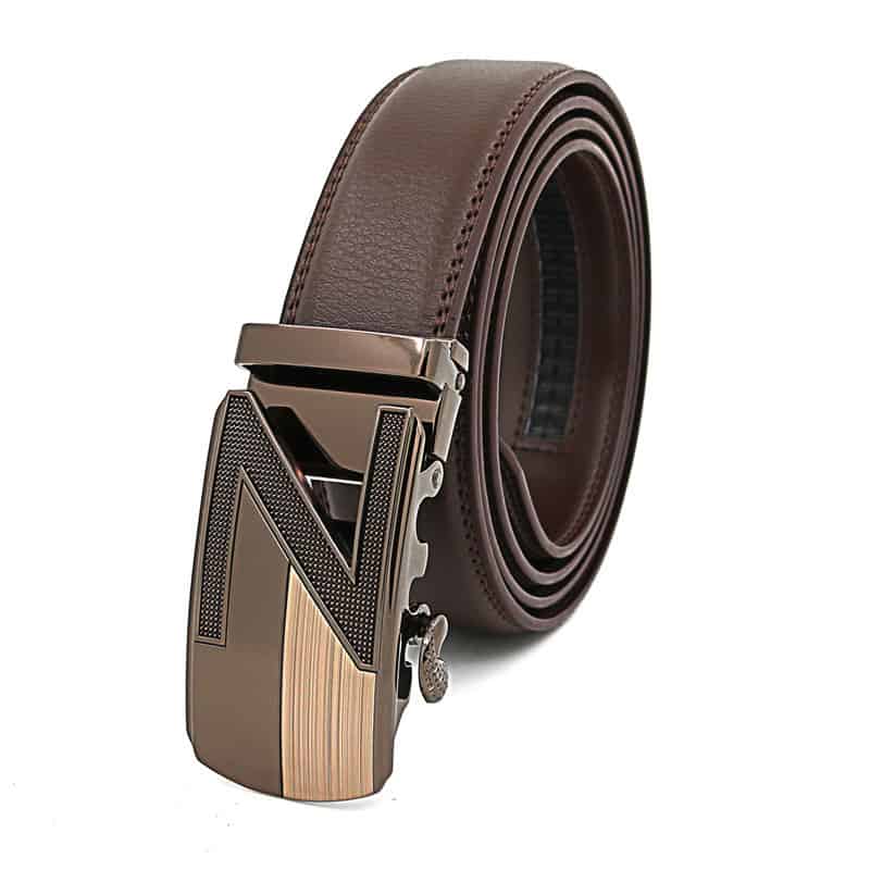 Negocio de los hombres automáticos de la cintura de la hebilla del cuero auténtico Cinturones de cintura 